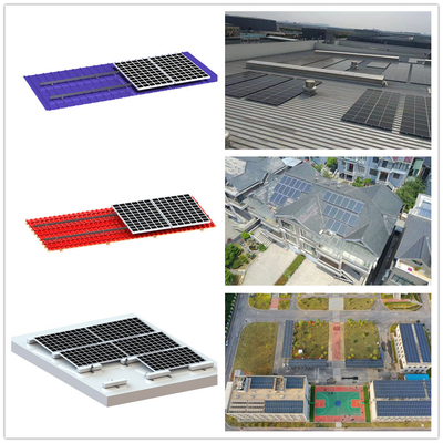 Aluminio en el sistema solar del montaje del tejado de la casa, tejado solar polivinílico del picovoltio que monta sistemas
