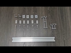 Sistemas de montaje fotovoltaico de techo plano con inclinación de 1200 mm de rieles de montaje fotovoltaicos MRA3