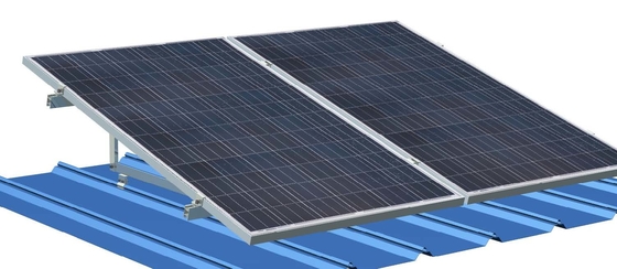 Las abrazaderas fotovoltaicas del tejado del metal del triángulo para los paneles solares 60m/S acanalaron