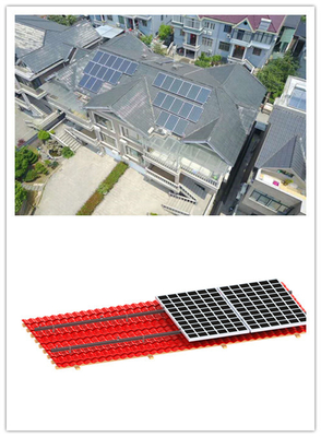 200m m 35m/S picovoltio solar que montan sistemas en la consola de montaje solar MRA1 del tejado de teja del gancho de la casa