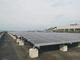 Sistema solar Frameless de aluminio del montaje del tejado plano, sistema comercial del montaje del lastre