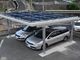 Sistema de aluminio del estacionamiento del Carport fotovoltaico del panel solar de 4 columnas