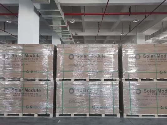 El panel negro lleno de anodización del silicón solar monocristalino del módulo 182