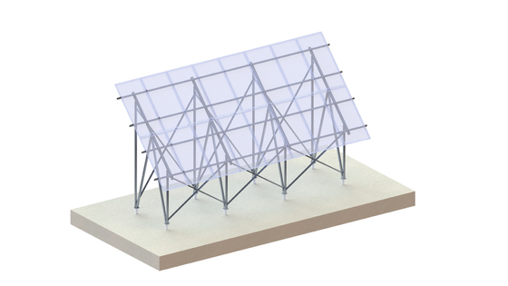 Sistema plano del tormento de la tierra de la estructura solar montada en tierra fotovoltaica de aluminio alto