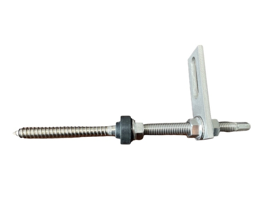 Perno terminado doble de la suspensión del perno con la placa de acero inoxidable para el tejado del metal con la correa de madera